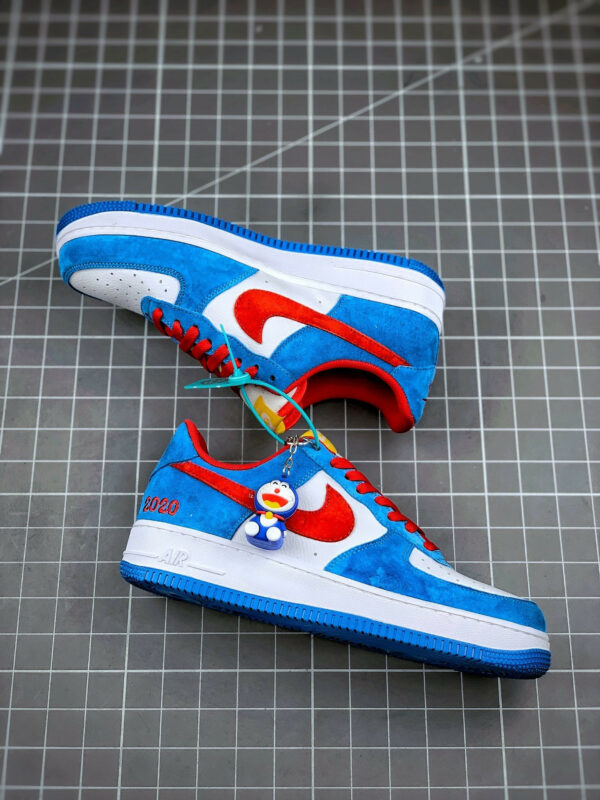 Nike Air Force 1 Doraemon Light Photo Blue Speed Yellow-University Red For Sale