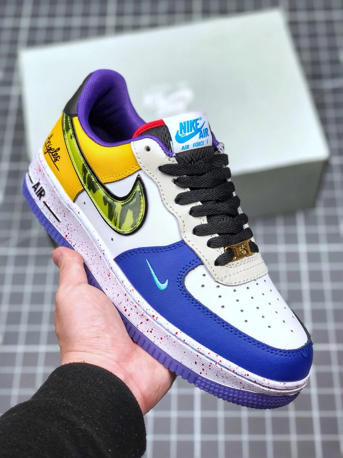 Nike Air Force 1 What The LA White Black-Hyper Jade CT1117-100 For Sale