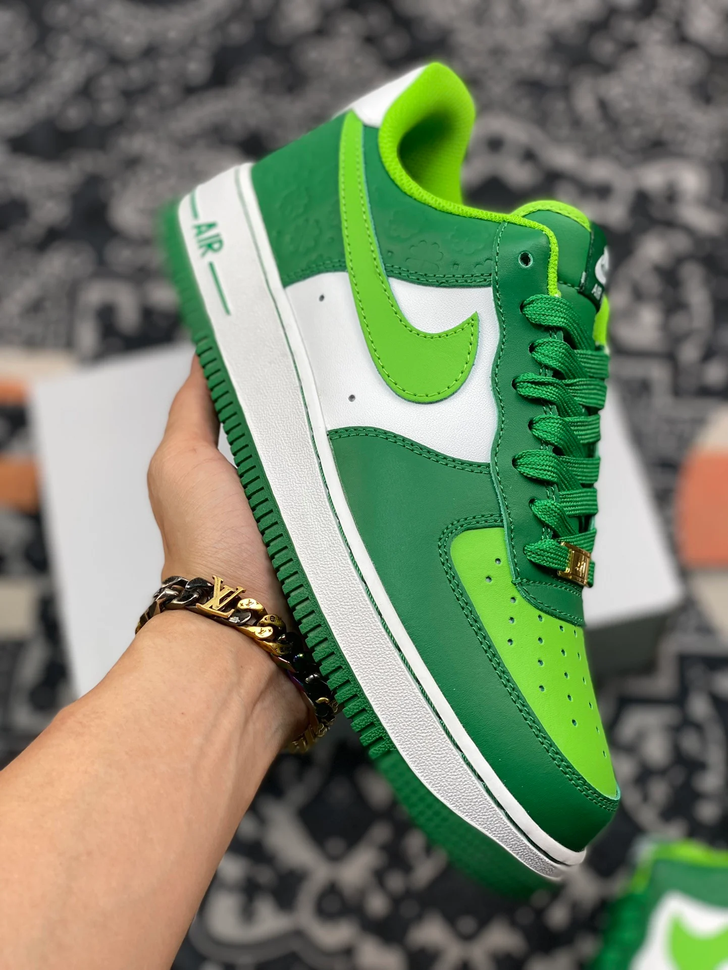 Nike Air Force 1 St. Patricks Day Pine Green Mean Green White For Sale