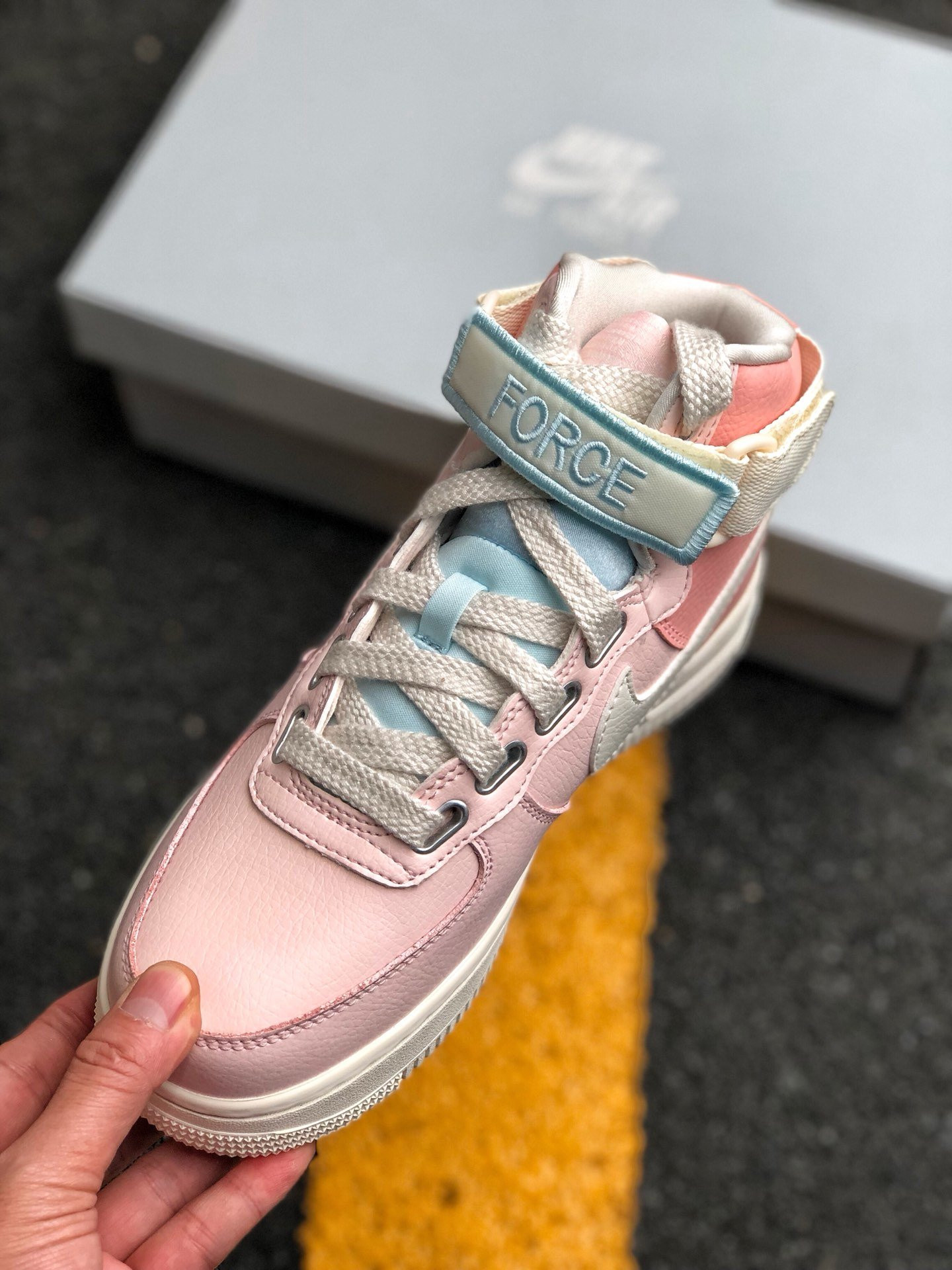 Nike Air Force 1 High Utility Force is Female Echo Pink Sail For Sale