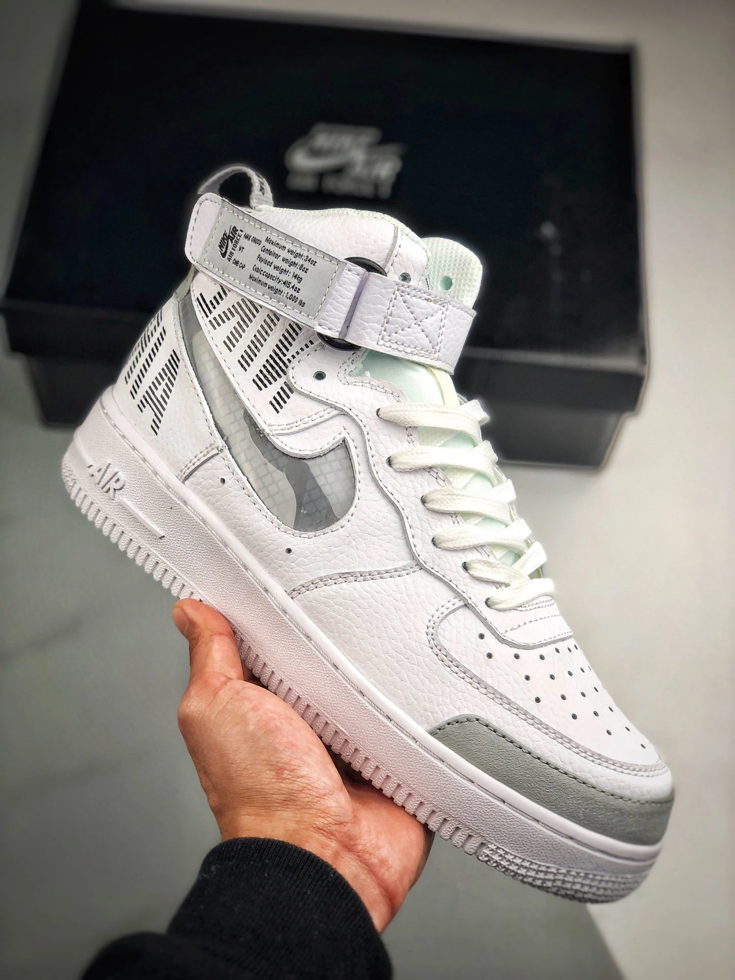 Nike Air Force 1 High White Grey CQ0449-100 For Sale