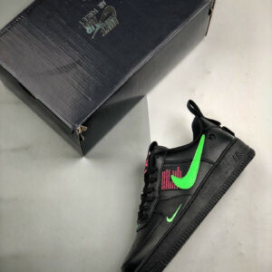 Nike Air Force 1 LV8 UL Black Hyper Pink-Scream Green