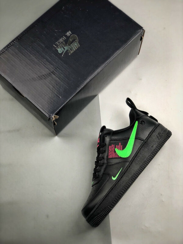 Nike Air Force 1 LV8 UL Black Hyper Pink-Scream Green