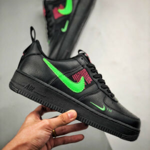 Nike Air Force 1 LV8 UL Black Hyper Pink-Scream Green