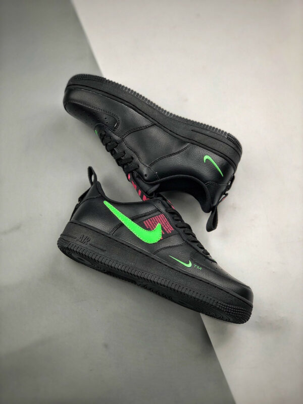 Nike Air Force 1 LV8 UL Black Hyper Pink-Scream Green