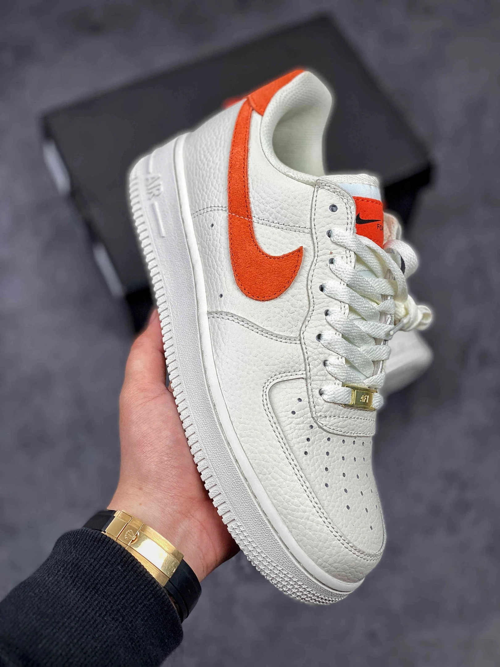 Nike Air Force 1 Low 07 Craft Sail Mantra Orange Forest For Sale