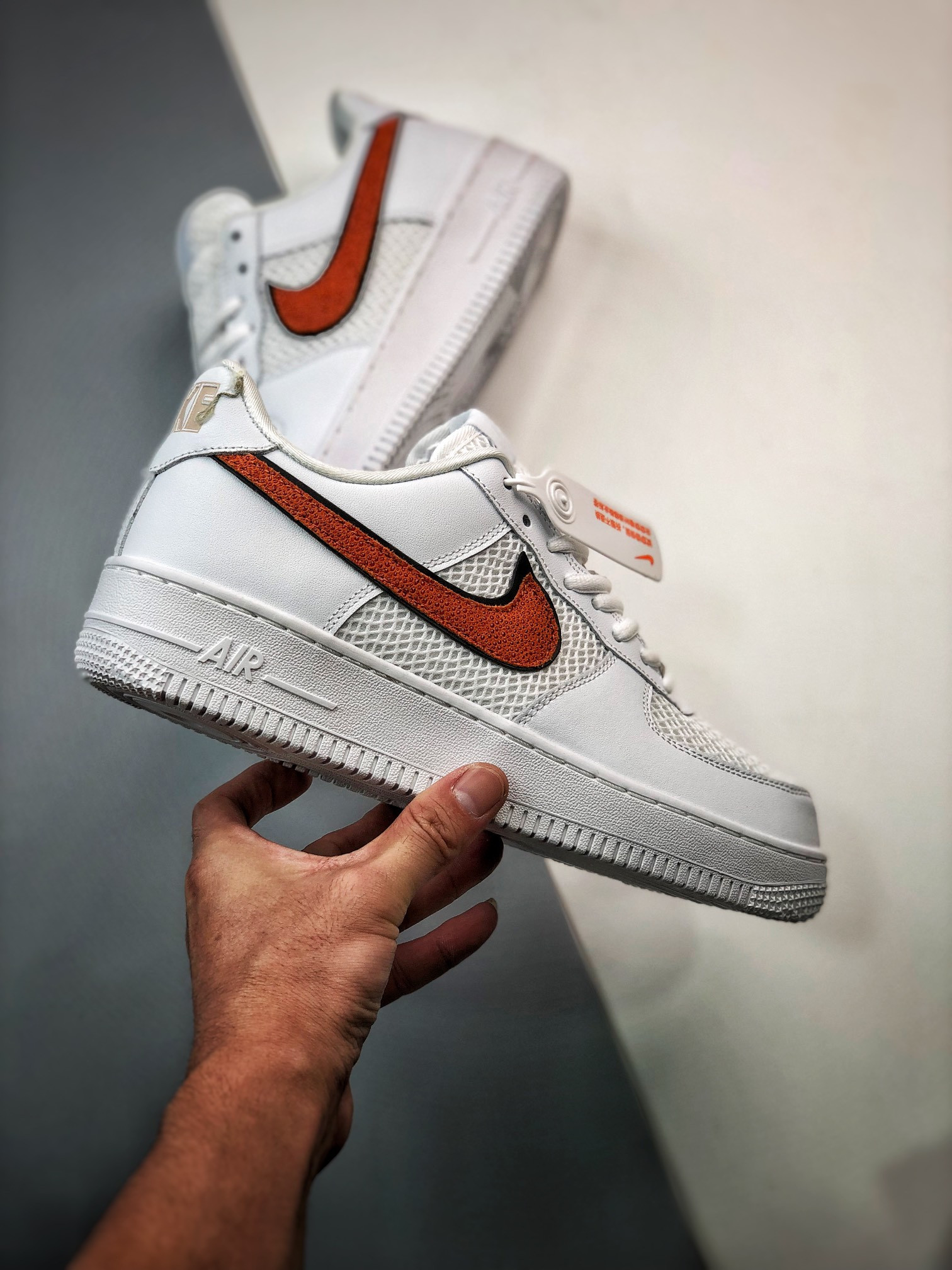 Nike Air Force 1 Low Basketball Sail Orange Trance DZ5228-100 For Sale