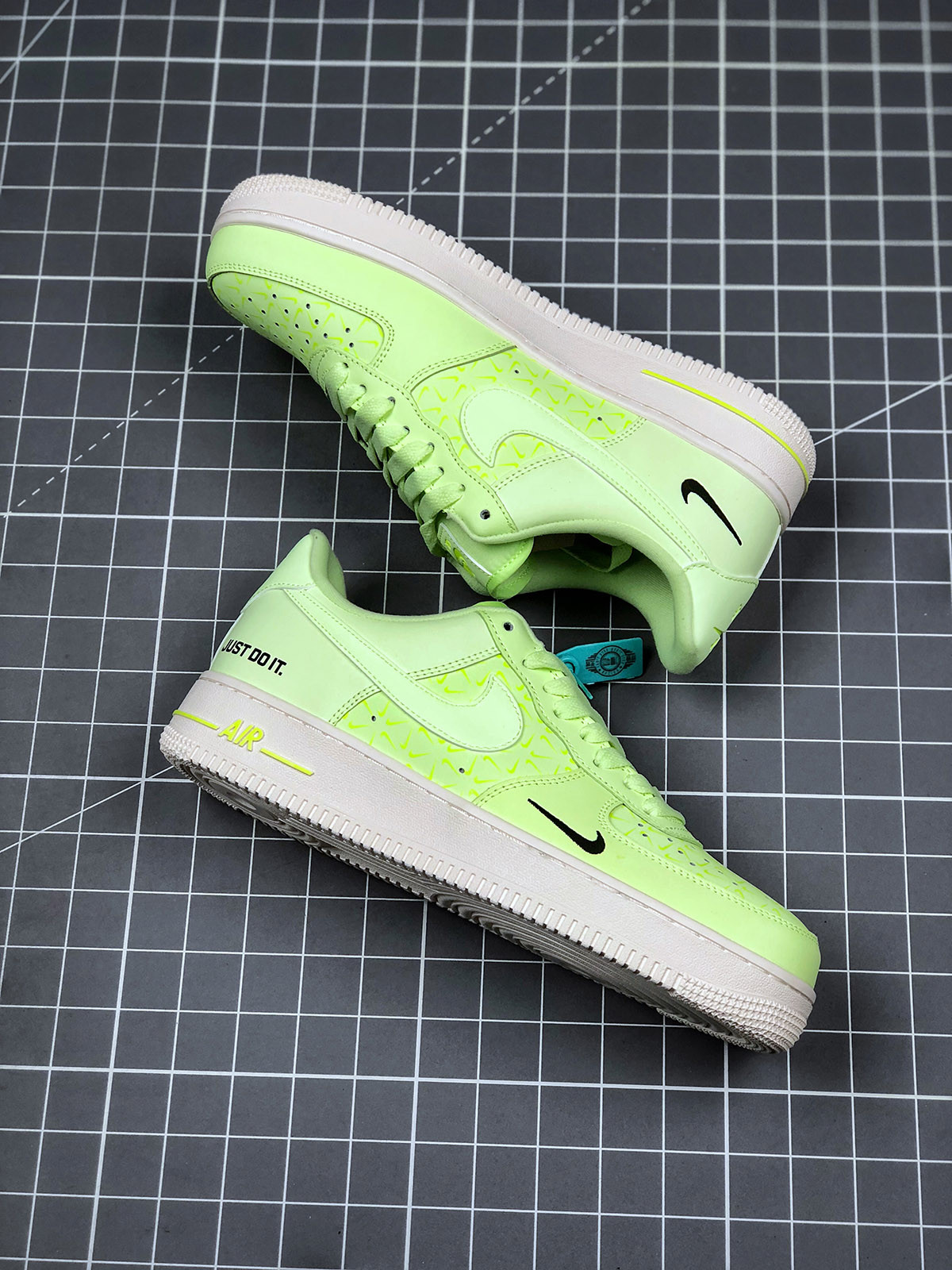 Nike Air Force 1 Low Just Do It Neon Yellow CT2541-700 For Sale