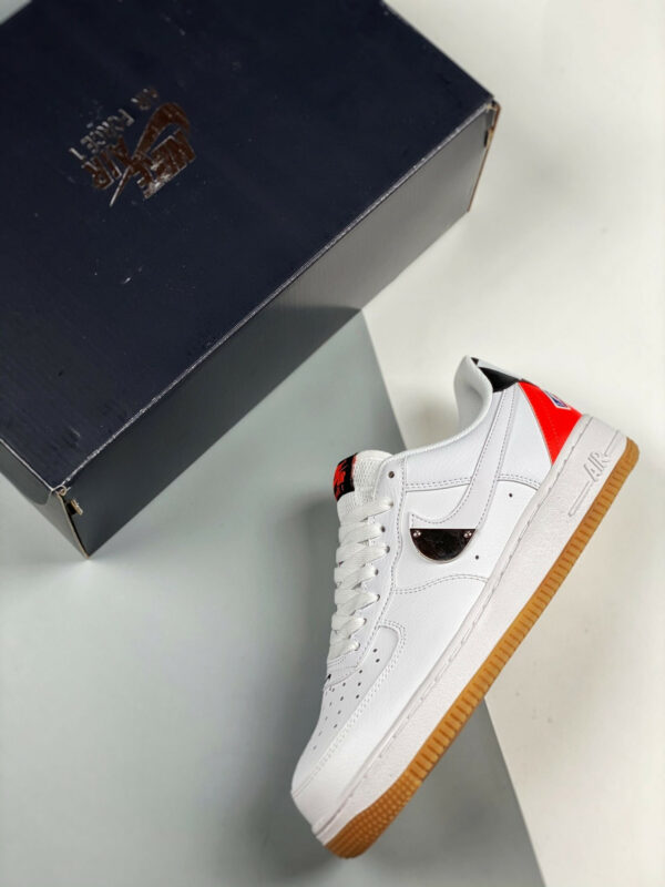 Nike Air Force 1 Low NBA White Bright Crimson-Black