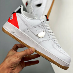 Nike Air Force 1 Low NBA White Bright Crimson-Black