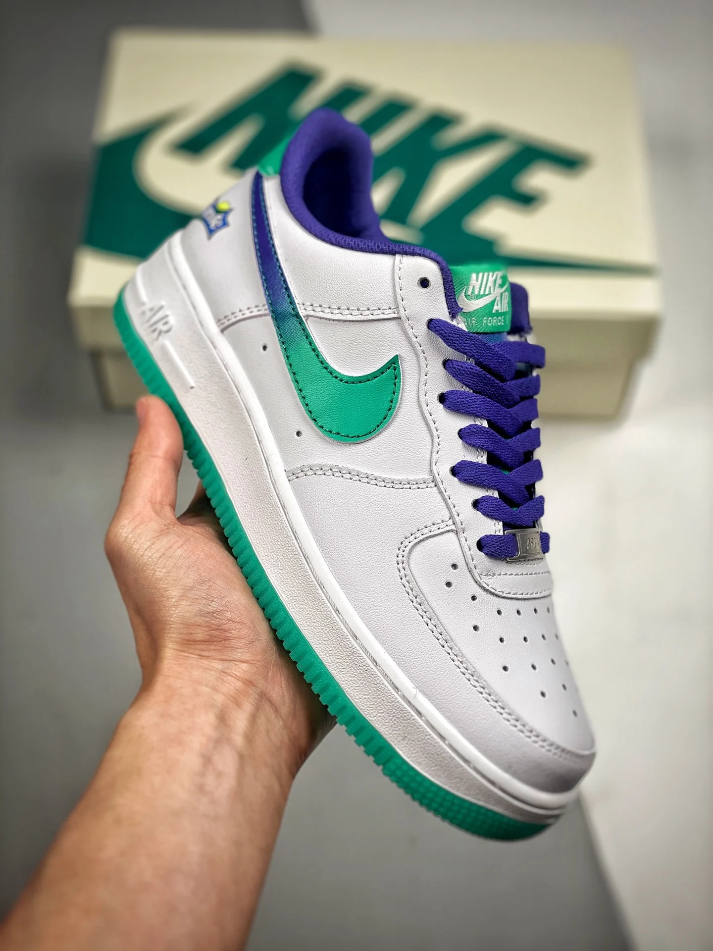 Nike Air Force 1 Low Sprite White Green Blue For Sale