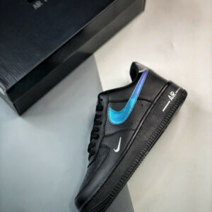 Nike Air Force 1 Low Black Blue Lightning FD0654-001 For Sale