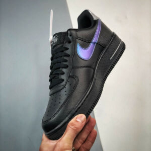 Nike Air Force 1 Low Black Blue Lightning FD0654-001 For Sale