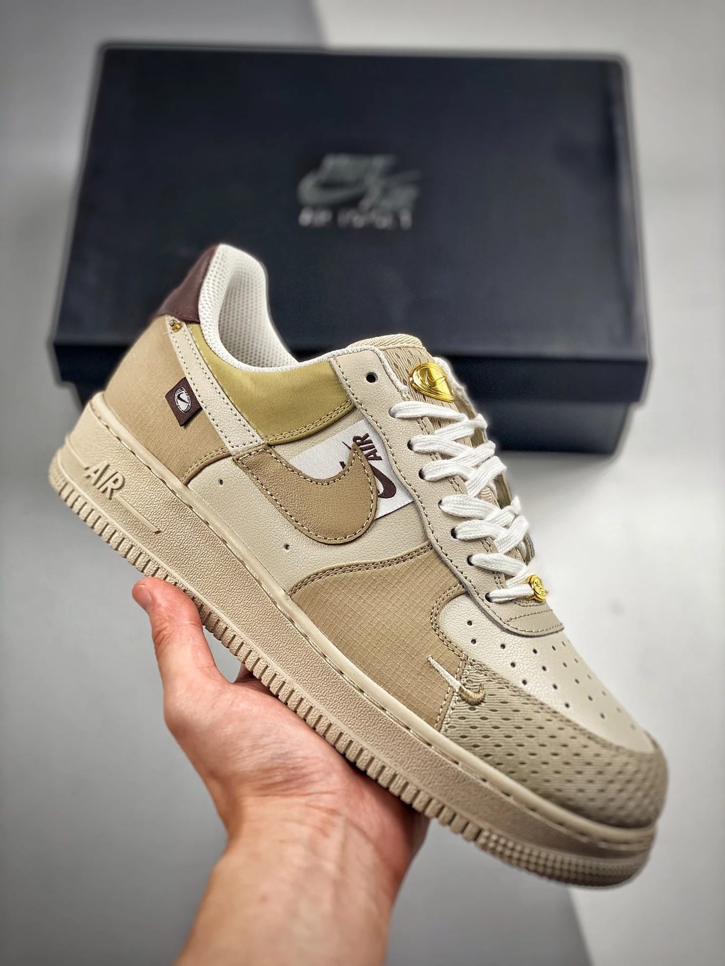 Nike Air Force 1 Low Bling Tan Brown DX6061-122 For Sale