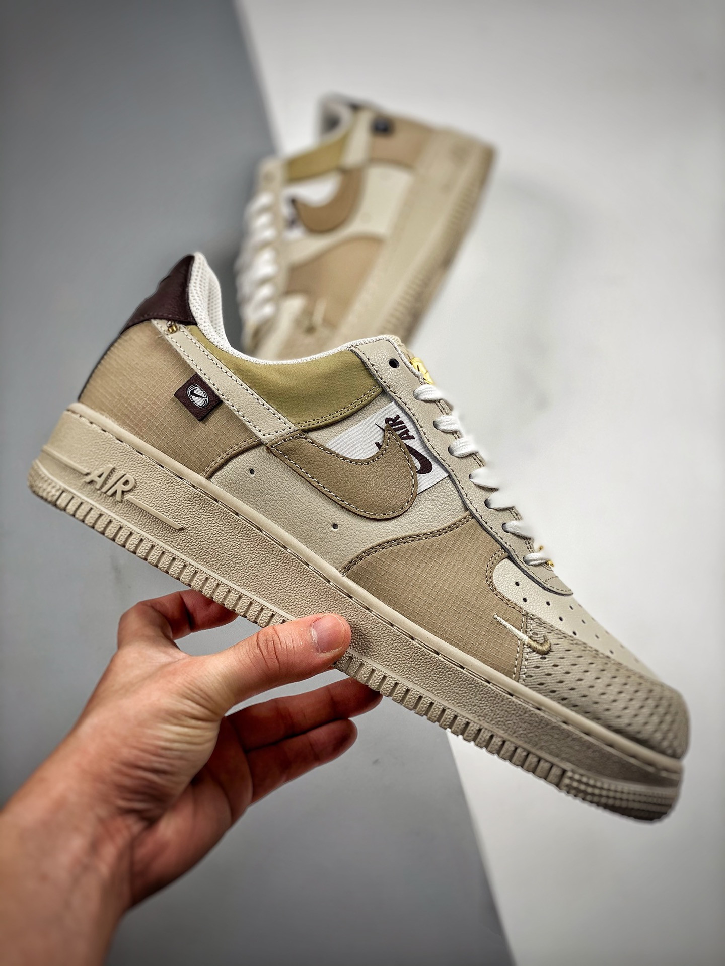 Nike Air Force 1 Low Bling Tan Brown DX6061-122 For Sale