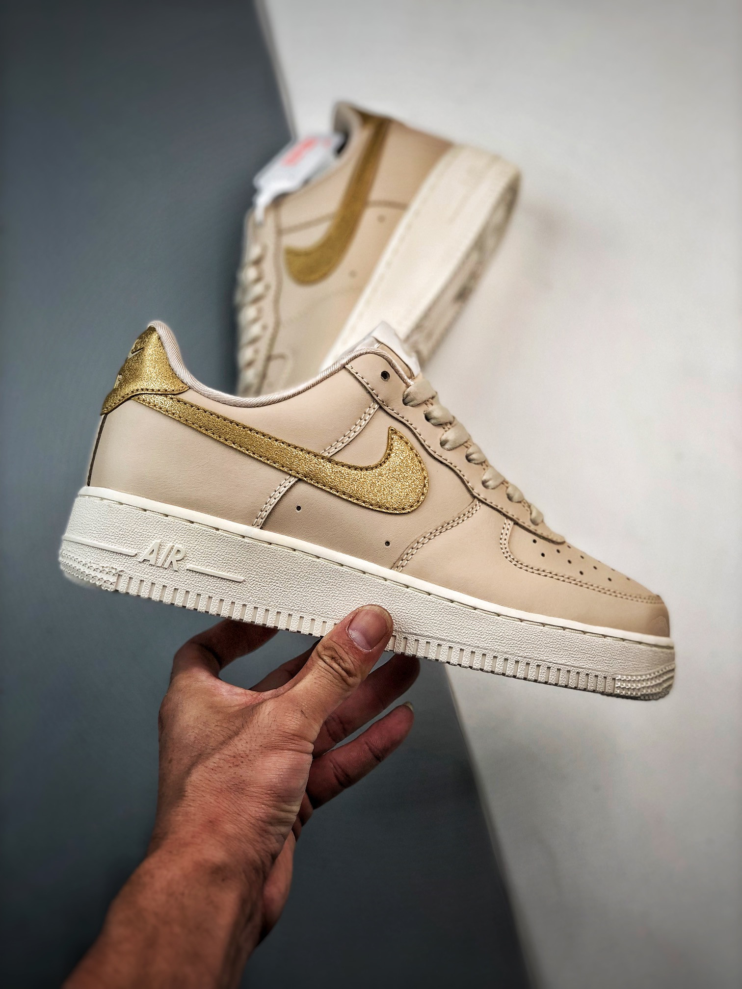 Nike Air Force 1 Low Gold Swoosh DQ7569-102 For Sale