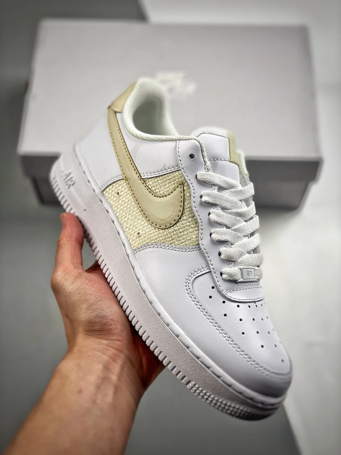 Nike Air Force 1 Low Grey Cross-Stitch DJ9945-100 For Sale