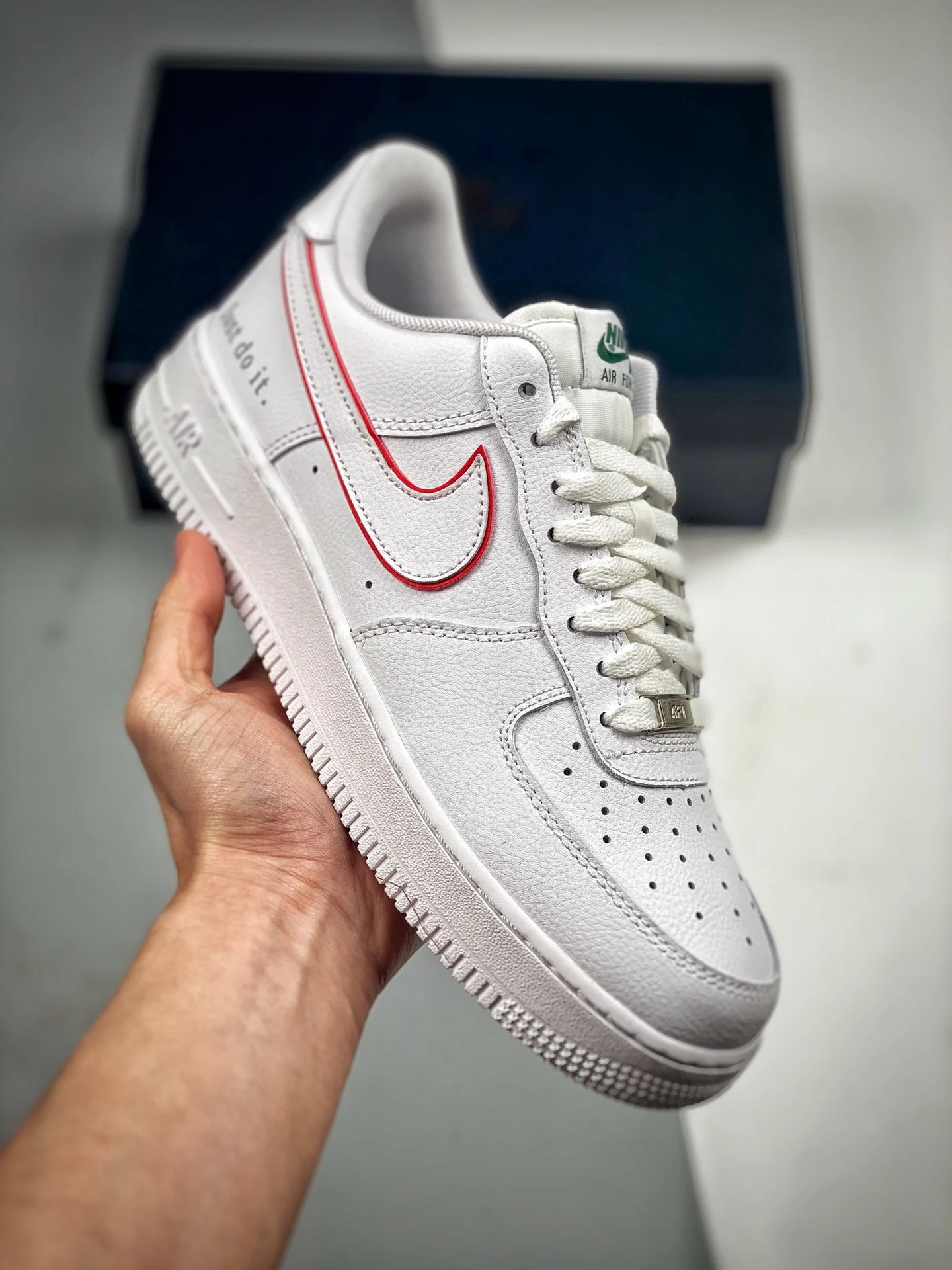 Nike Air Force 1 Low Just Do It White Red DQ0791-100 For Sale