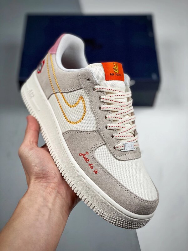 Nike Air Force 1 Low Peace White Orange For Sale