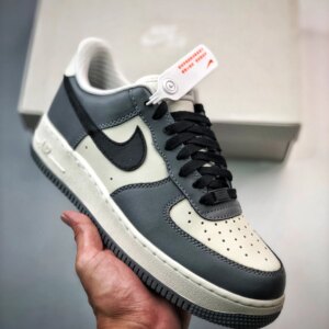 Nike Air Force 1 Low Sail Grey Black FD9063-100 For Sale