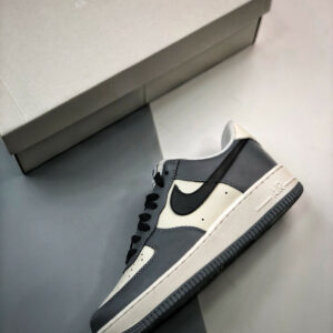 Nike Air Force 1 Low Sail Grey Black FD9063-100 For Sale