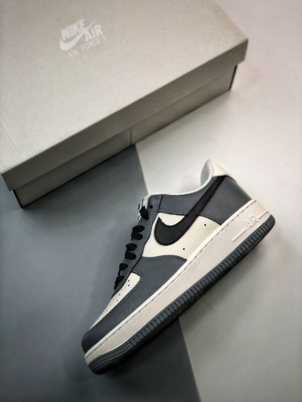 Nike Air Force 1 Low Sail Grey Black FD9063-100 For Sale