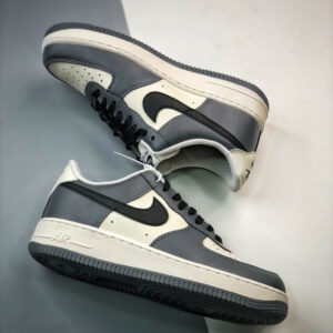 Nike Air Force 1 Low Sail Grey Black FD9063-100 For Sale