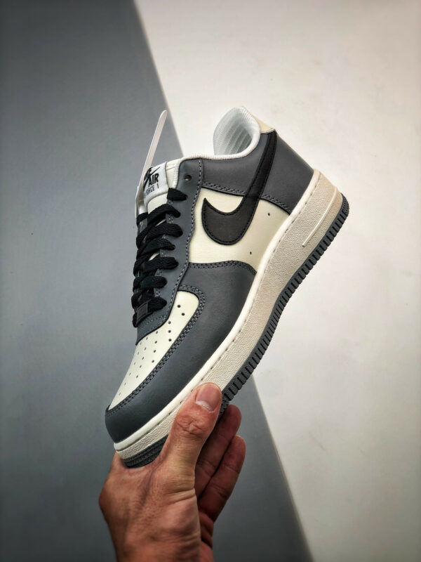 Nike Air Force 1 Low Sail Grey Black FD9063-100 For Sale