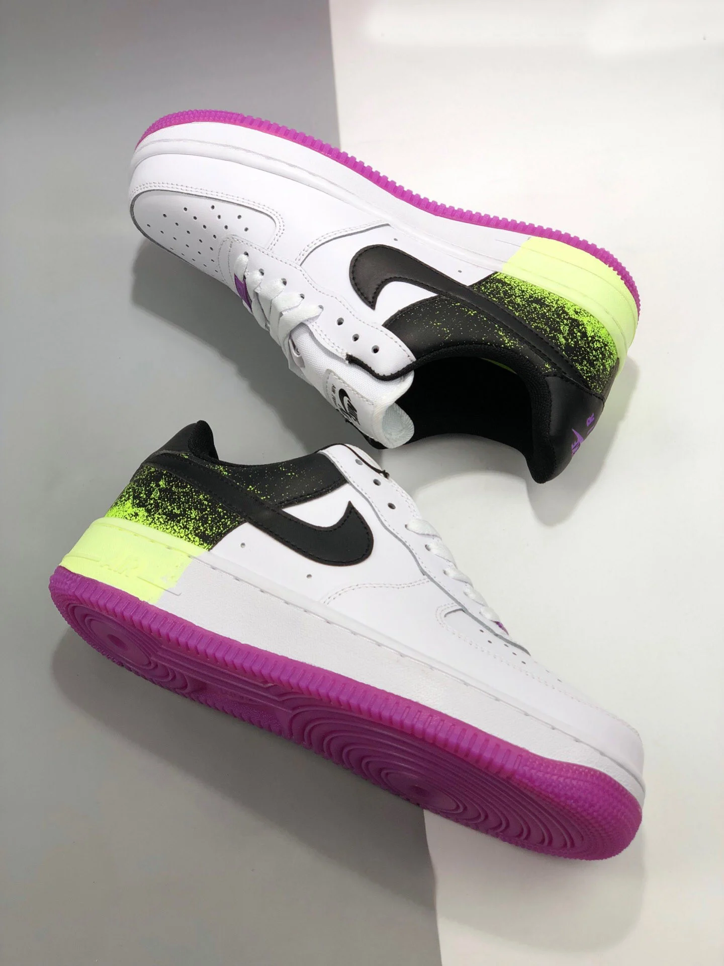 Nike Air Force 1 Low Splatter Barely Volt Fuchsia Glow For Sale