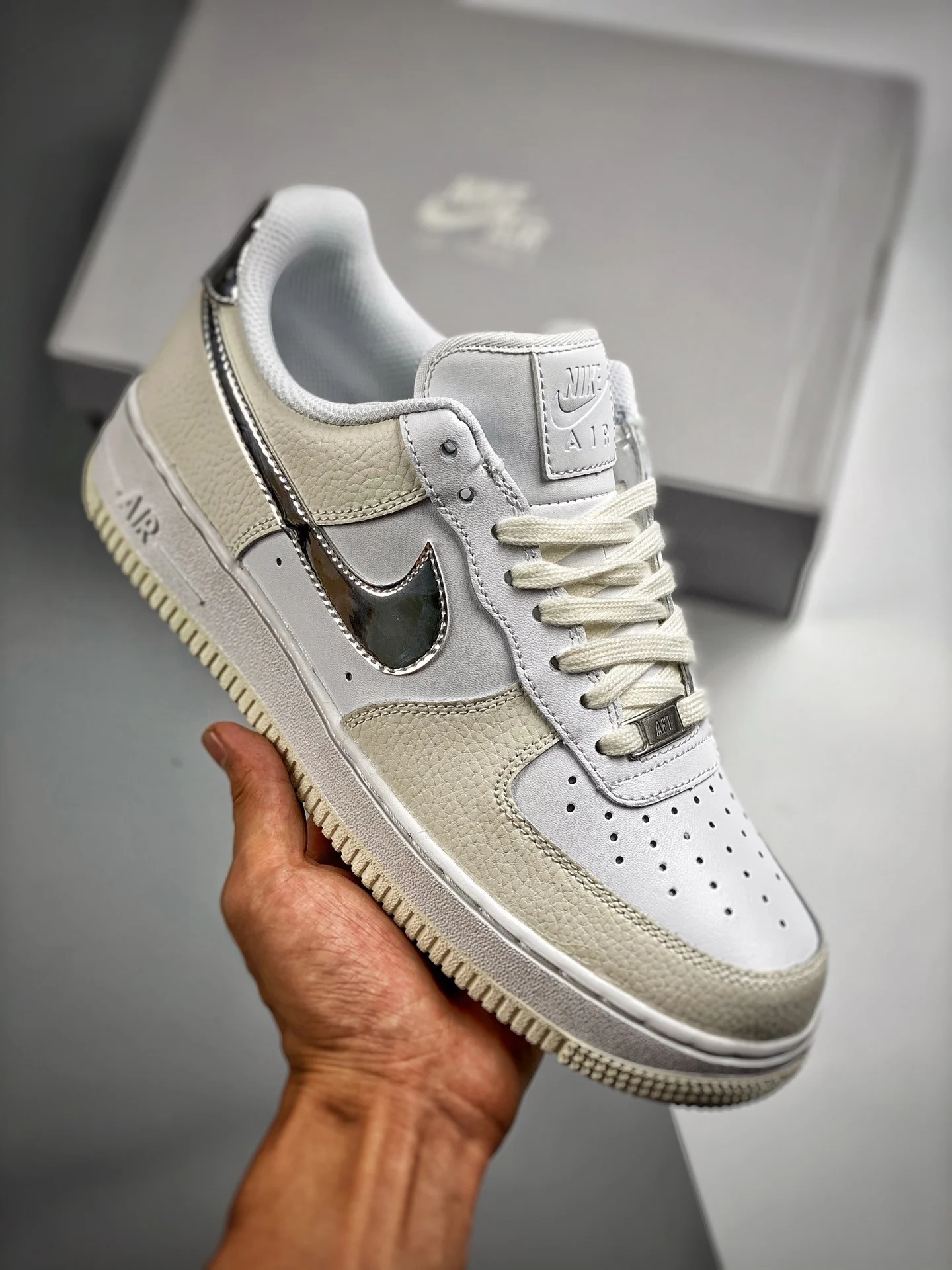 Nike Air Force 1 Low White Coconut Milk-Silver For Sale