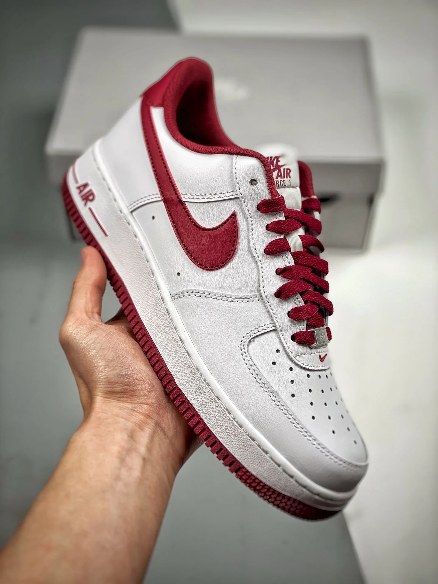 Nike Air Force 1 Low White Red For Sale