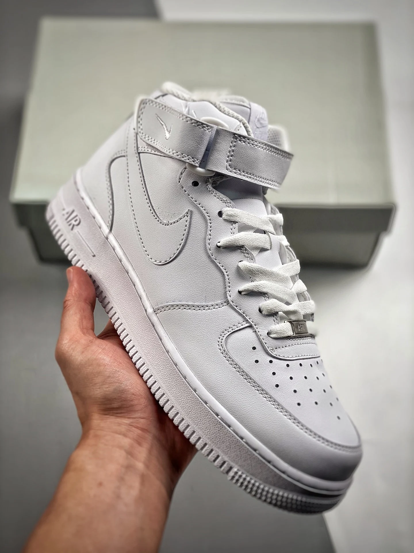 Nike Air Force 1 Mid White White 315123-111 For Sale