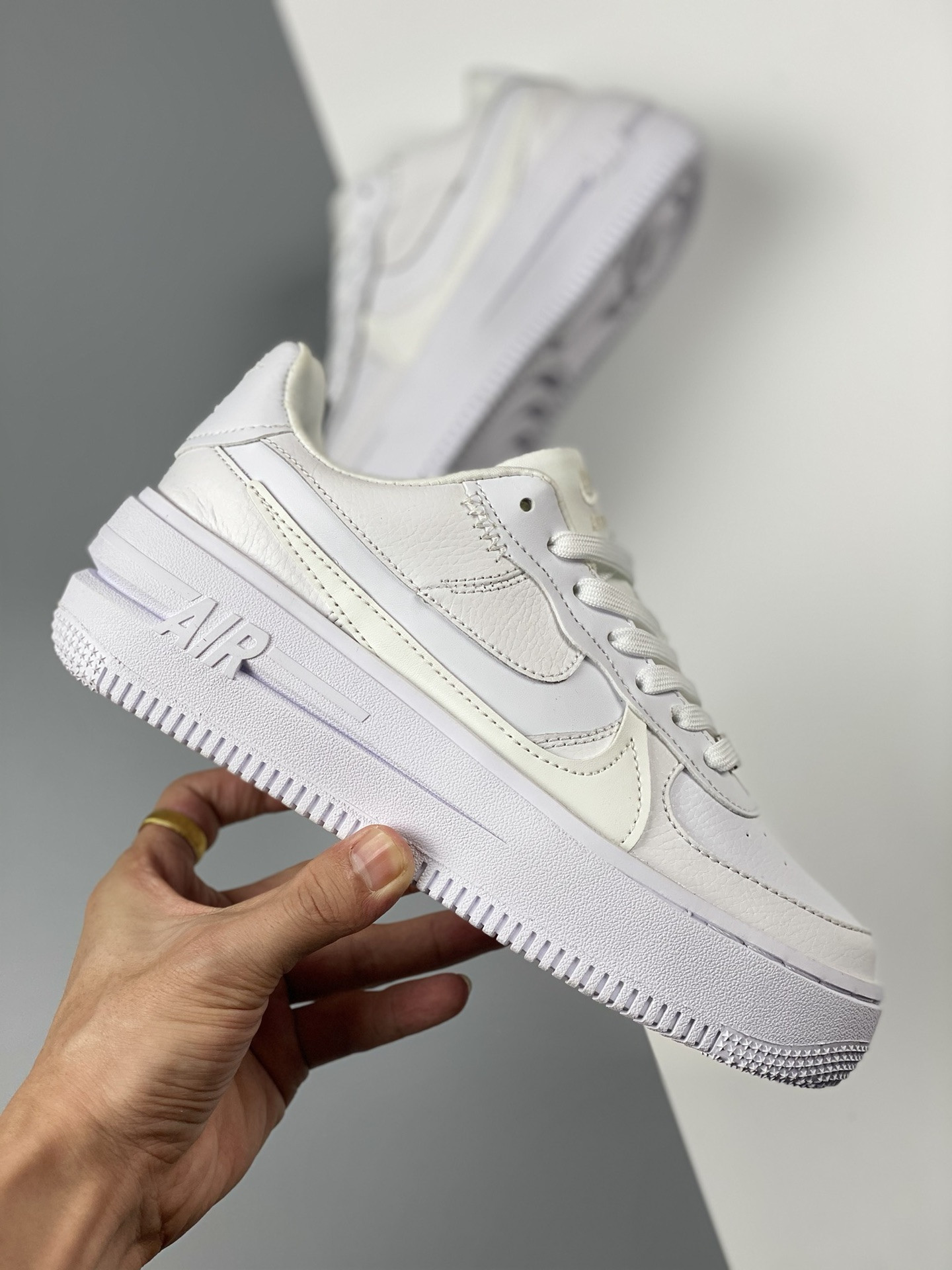 Nike Air Force 1 PLT.AF.ORM Triple White DJ9946-100 For Sale