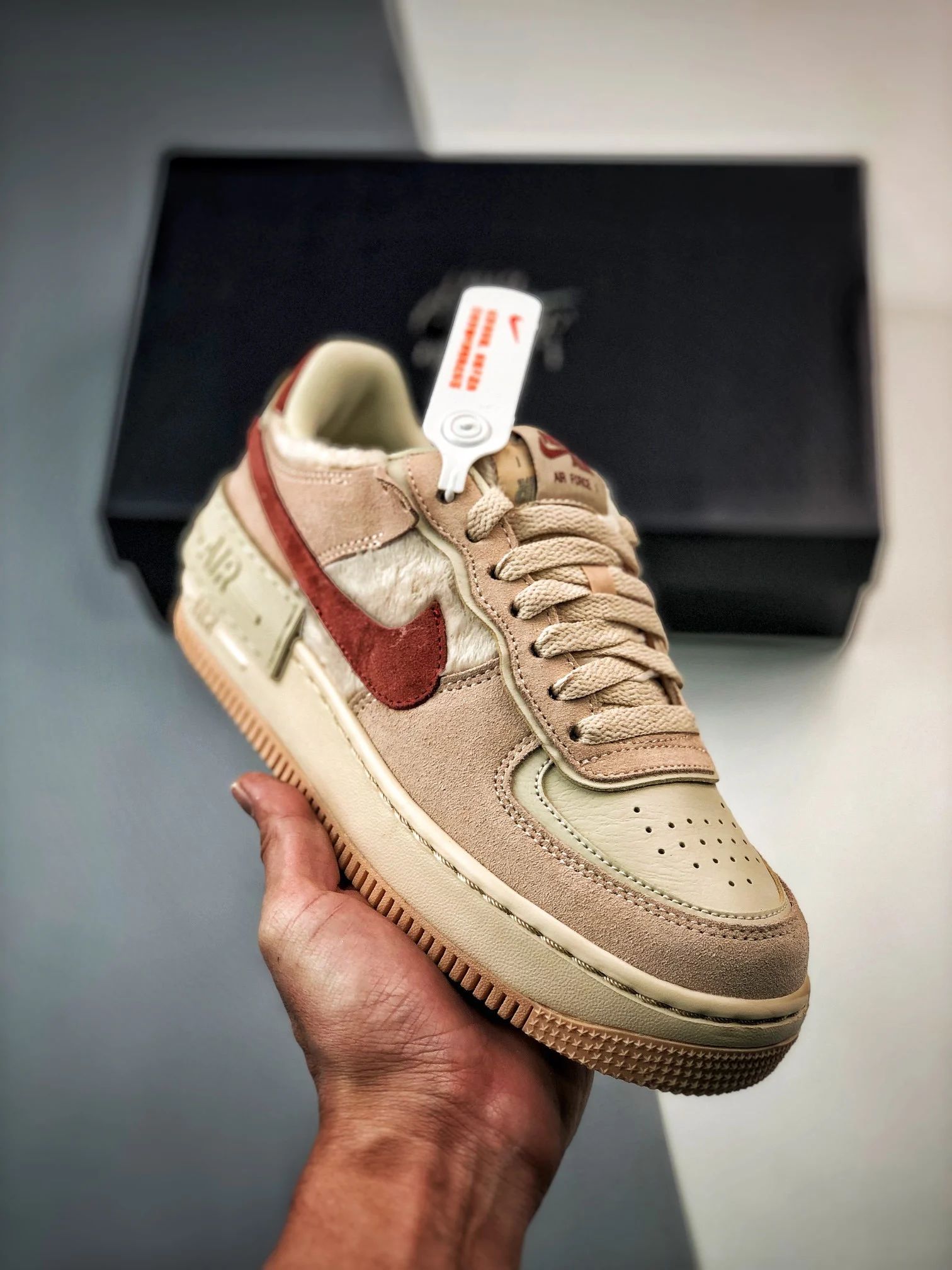 Nike Air Force 1 Shadow Shimmer Sanddrift Mars Stone DZ4705-200 For Sale