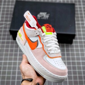 Nike Air Force 1 Shadow Team Red Orange-Orange Pearl-Volt For Sale