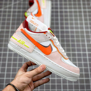 Nike Air Force 1 Shadow Team Red Orange-Orange Pearl-Volt For Sale