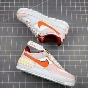 Nike Air Force 1 Shadow Team Red Orange-Orange Pearl-Volt For Sale