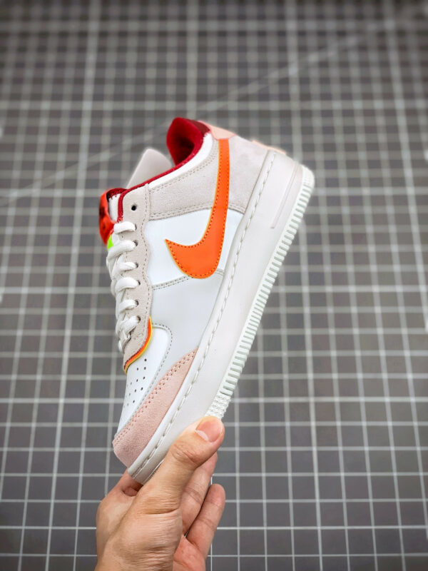 Nike Air Force 1 Shadow Team Red Orange-Orange Pearl-Volt For Sale