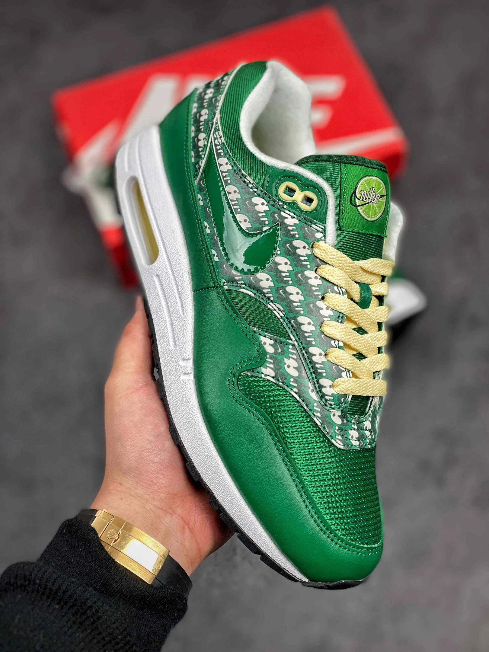 Nike Air Max 1 Limeade Pine Green True White CJ0609-300 For Sale