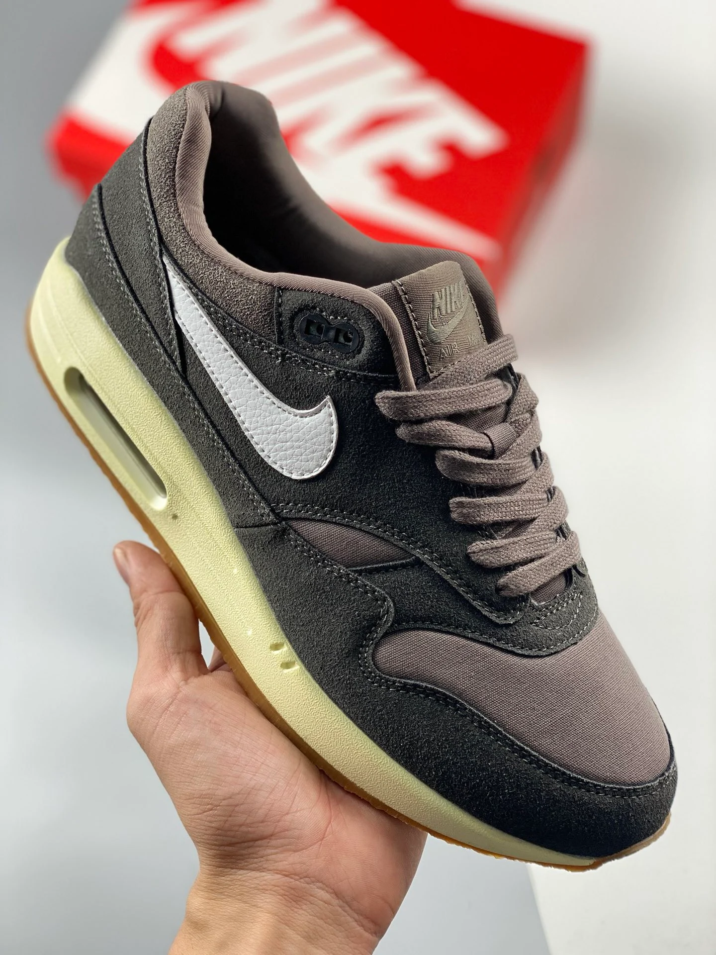 Nike Air Max 1 PRM Crepe Soft Grey FD5088-001 For Sale