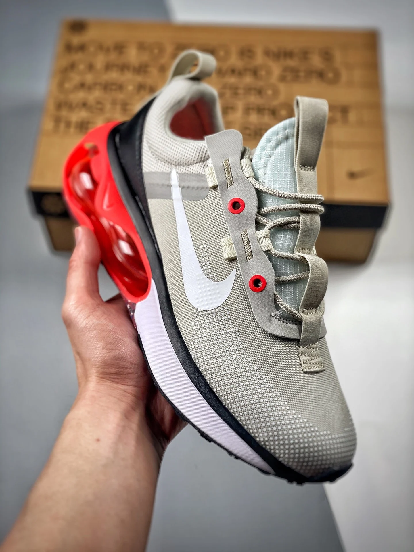 Nike Air Max 2021 Light Bone Flash Crimson For Sale