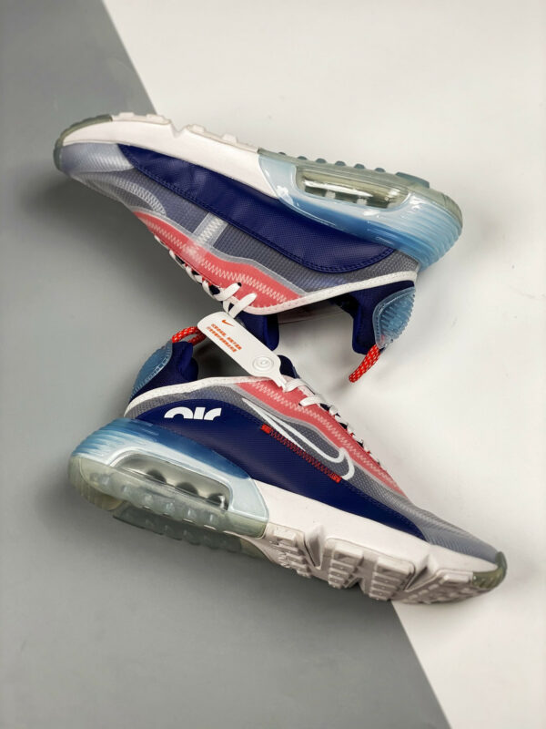 Nike Air Max 2090 USA Sail Chile Red-Deep Royal Blue On Sale