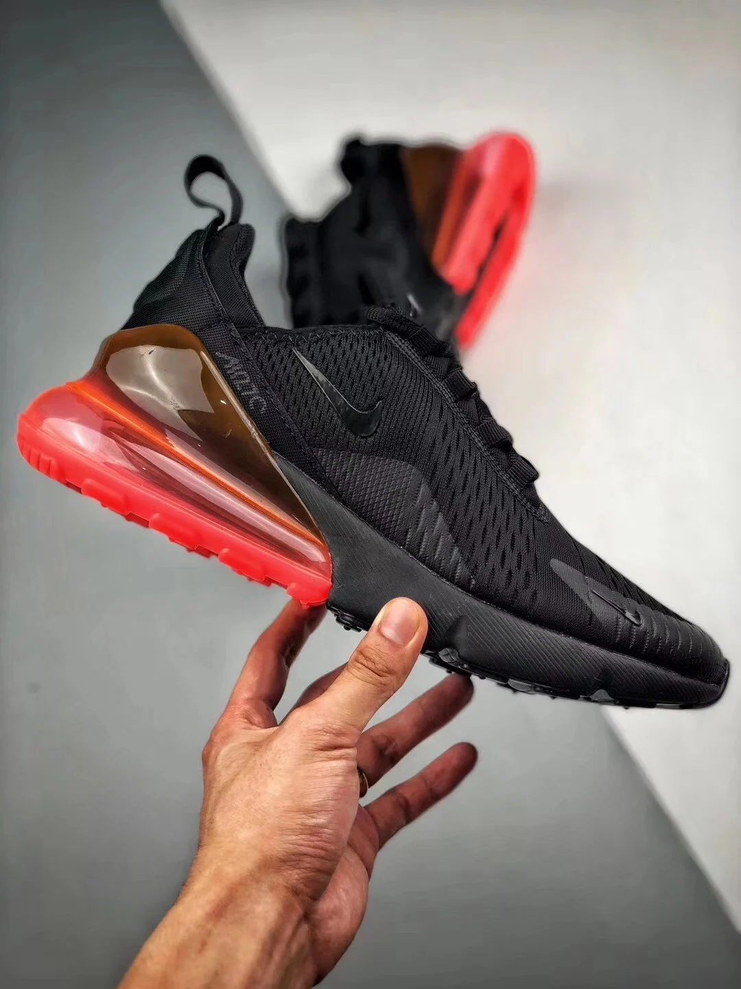 Nike Air Max 270 Black Hot Punch AH8050-010 For Sale