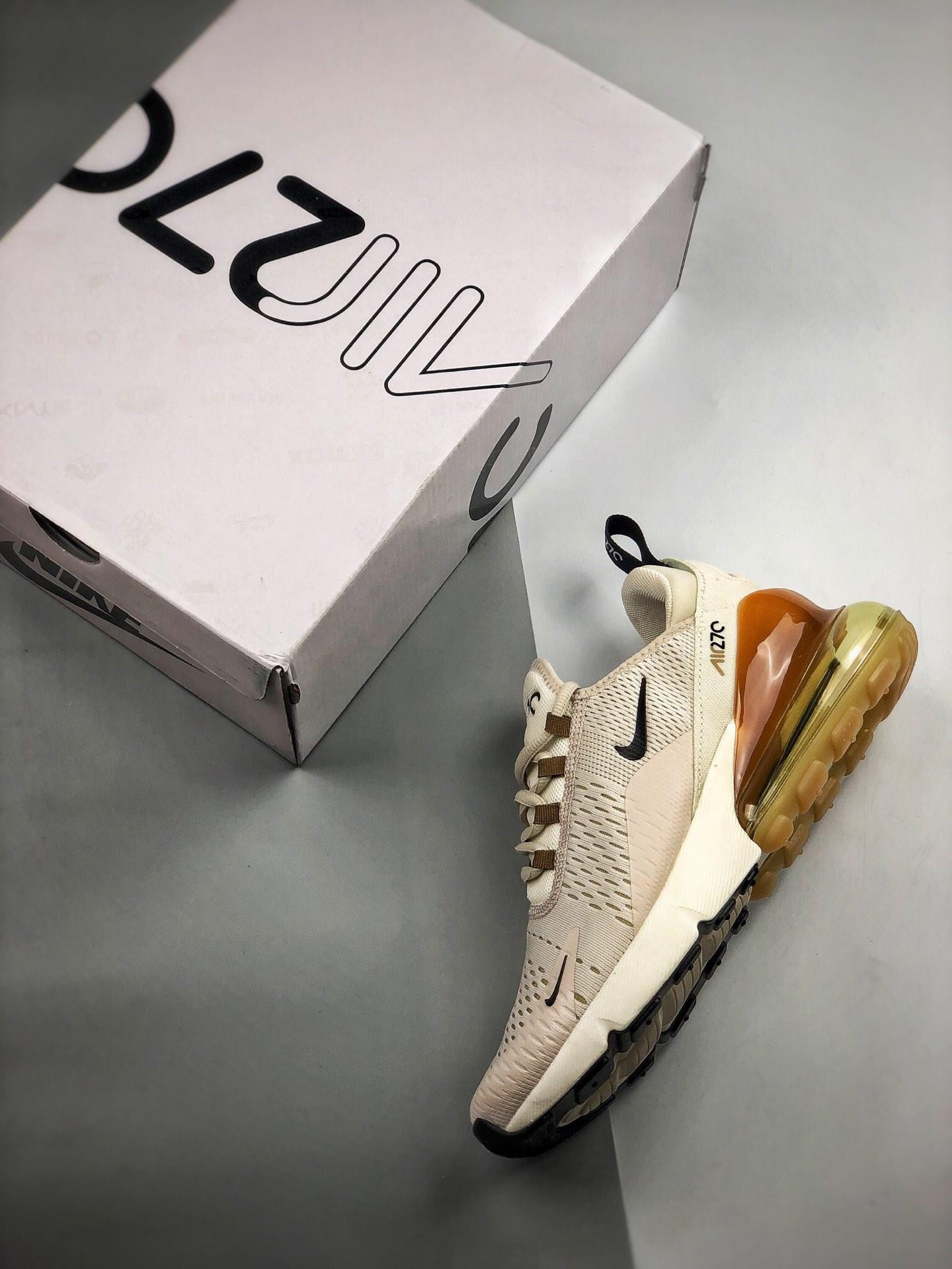 Nike Air Max 270 Light Orewood Brown Black AH8050-108 For Sale