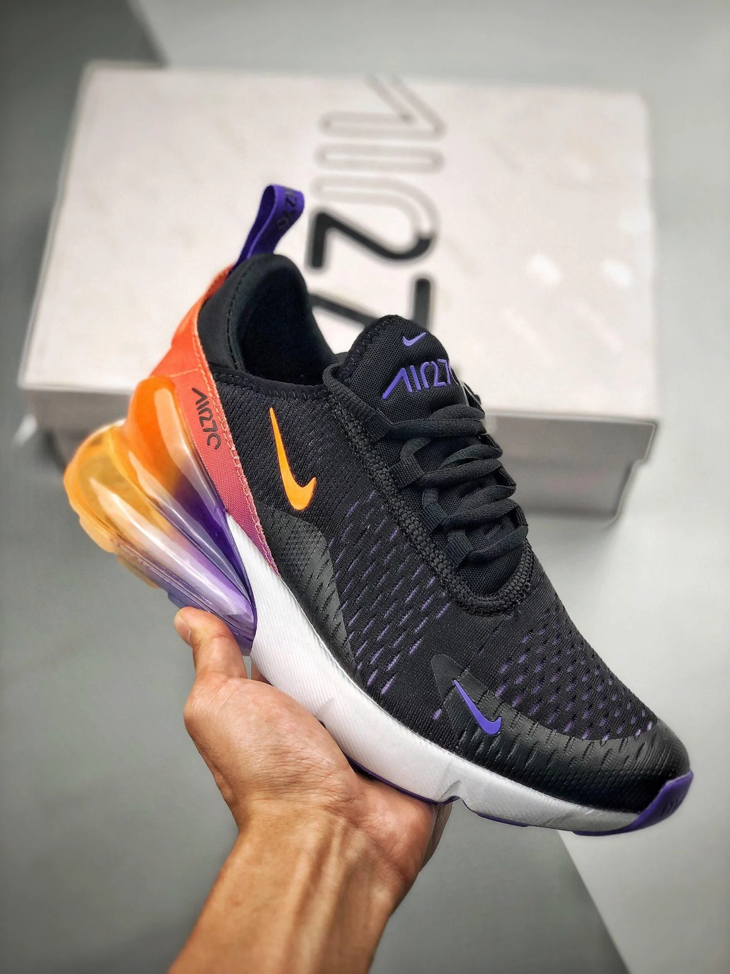 Nike Air Max 270 Phoenix Suns Black Purple CN7077-081 For Sale