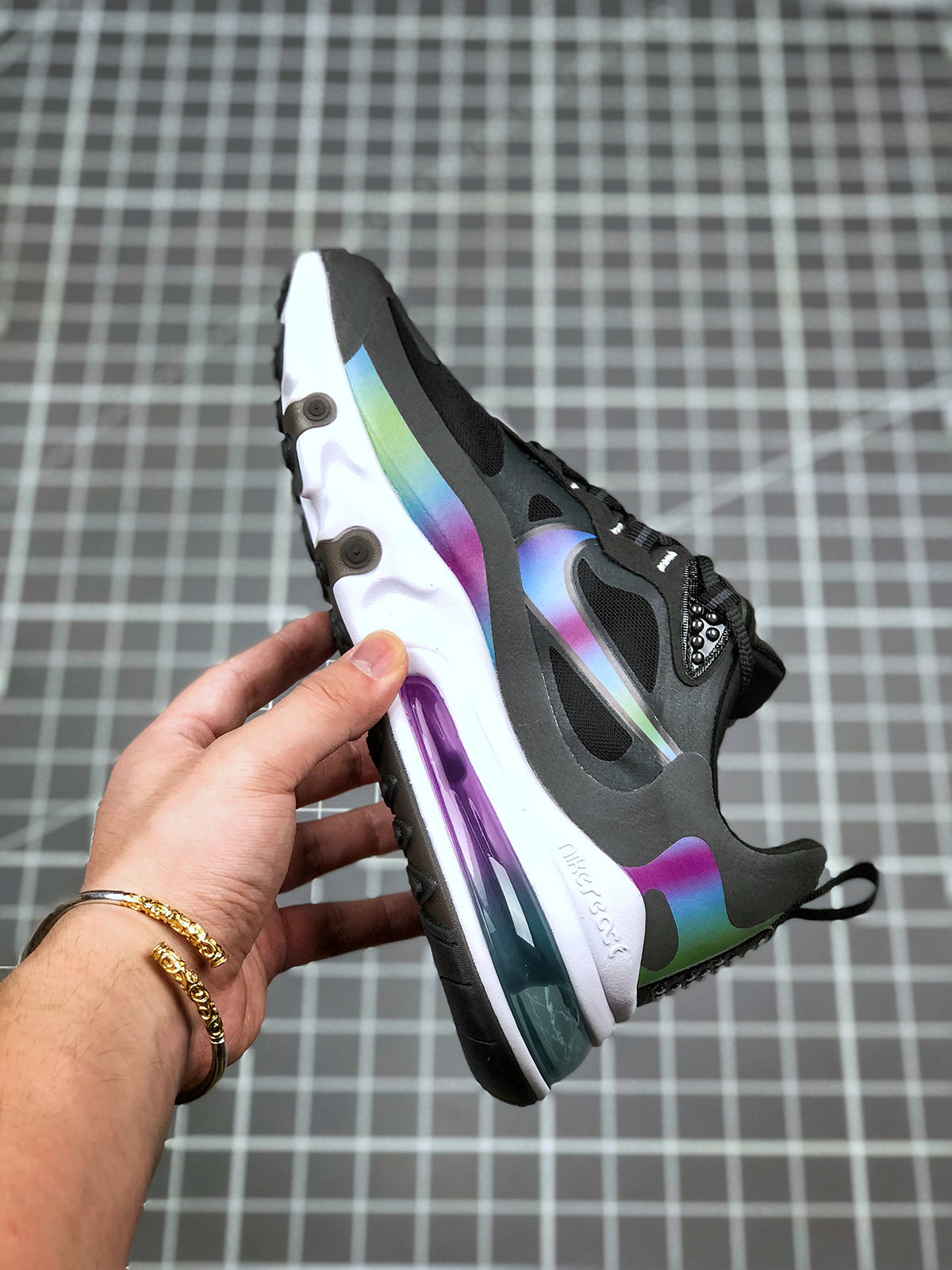 Nike Air Max 270 React Black Multi CT5064-001 For Sale