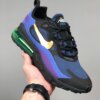 Nike Air Max 270 React Black University Gold-Deep Royal Blue