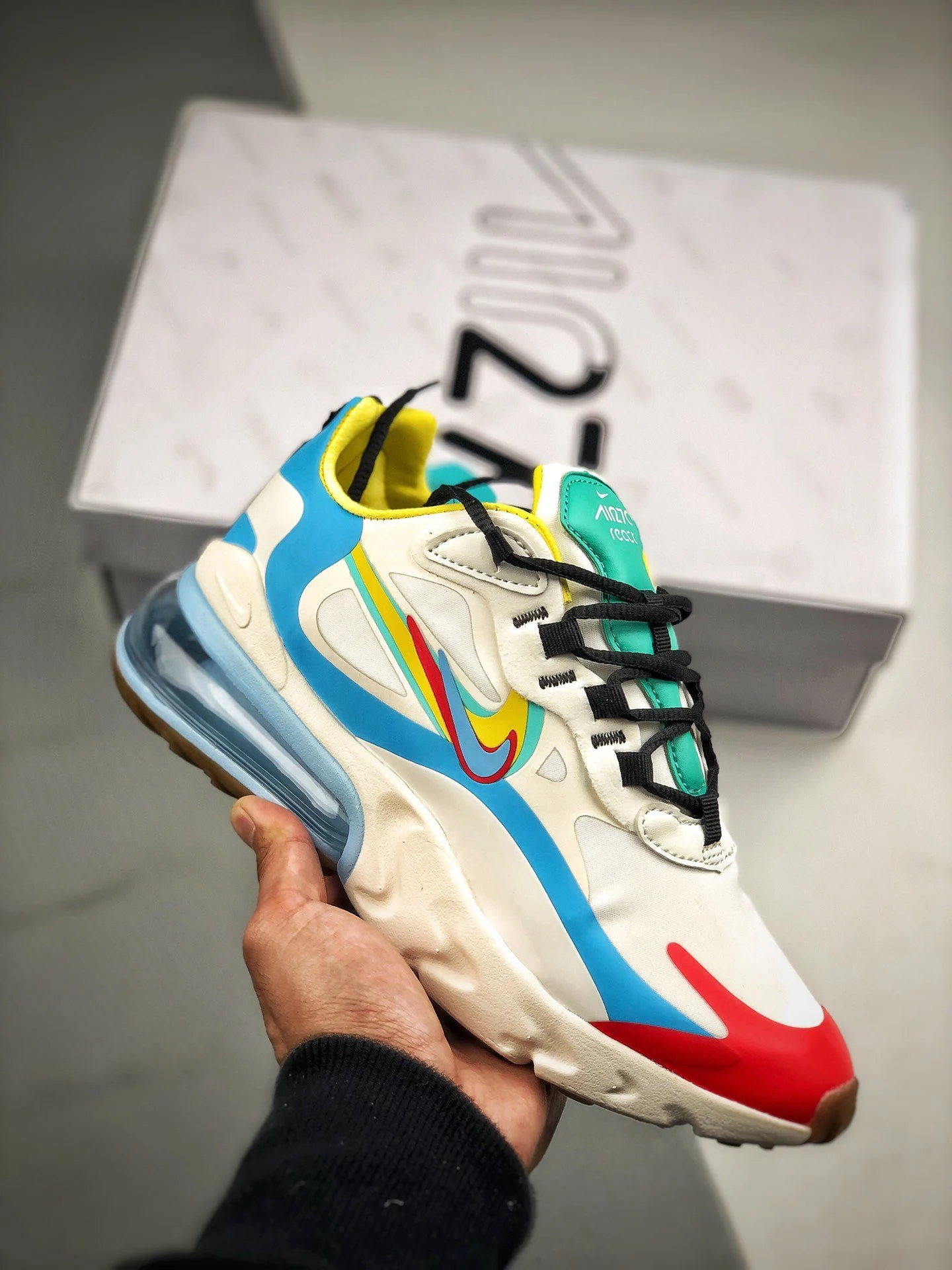 Nike Air Max 270 React Brand Heritage CT1634-100 For Sale