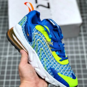 Nike Air Max 270 React ENG V3 Royal Blue White Yellow For Sale