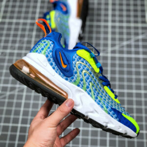 Nike Air Max 270 React ENG V3 Royal Blue White Yellow For Sale